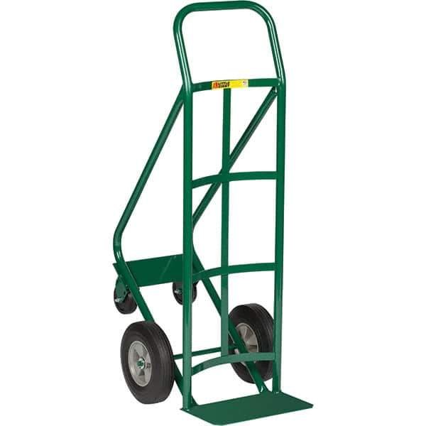 Little Giant - 800 Lb Capacity 47" OAH Hand Truck - Continuous Handle, Steel, Flat-Free Microcellular Foam Wheels - USA Tool & Supply