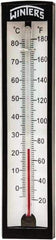 Winters - 20 to 180°F, Industrial Thermometer with Standard Thermowell - 2 Inch Immersion Length, 1-7/8 Inch Stem Length, 6 Inch Long, 1/2 Inch Thread - USA Tool & Supply
