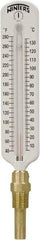 Winters - 40 to 280°F, Industrial Thermometer with Standard Thermowell - 1 Inch Immersion Length, 2 Inch Stem Length, 11 Inch Long, 1/2 Inch Thread - USA Tool & Supply