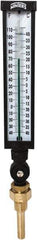 Winters - -40 to 110°F, Industrial Thermometer with Standard Thermowell - 3 Inch Immersion Length, 3-1/2 Inch Stem Length, 17 Inch Long, 3/4 Inch Thread - USA Tool & Supply