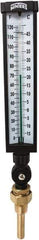 Winters - -15 to 120°F, Industrial Thermometer with Standard Thermowell - 3 Inch Immersion Length, 3-1/2 Inch Stem Length, 17 Inch Long, 3/4 Inch Thread - USA Tool & Supply