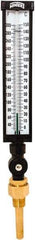Winters - 30 to 300°F, Industrial Thermometer with Standard Thermowell - 3 Inch Immersion Length, 3-1/2 Inch Stem Length, 17 Inch Long, 3/4 Inch Thread - USA Tool & Supply