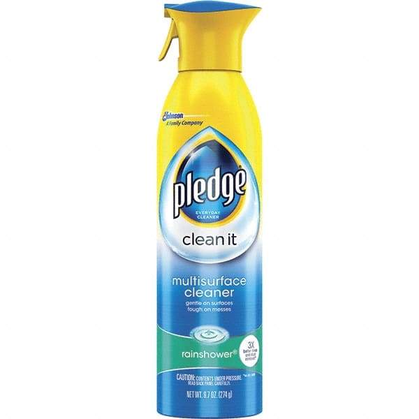 Pledge - 9.7 oz Aerosol All-Purpose Cleaner - Aerosol, Rainshower - USA Tool & Supply