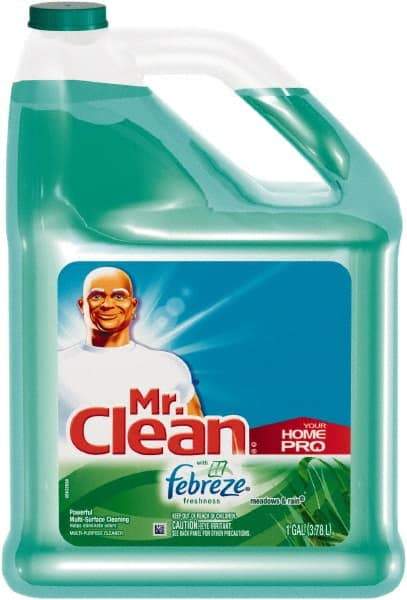 Mr. Clean - 1 Gal Bottle All-Purpose Cleaner - Liquid, Meadows & Rain - USA Tool & Supply