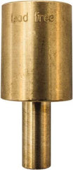 Winters - 2.01 Inch Overall Length, 3/4 Inch Thread, Brass Thermowell - 0.8 Inch Insertion Length - USA Tool & Supply