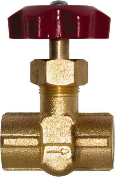 Winters - 1/4" Pipe, FNPT x FNPT End Connection, Lead Free Brass Pressure Regulating Valve - Buna N Seal, 0 to 400 psi Working Pressure - USA Tool & Supply