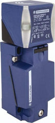 Telemecanique Sensors - NPN, PNP, NO/NC, 15mm Detection, Rectangular, Inductive Proximity Sensor - 2 Wires, IP65, IP67, IP69, 12 to 48 VDC, 40mm Long x 117mm Wide - USA Tool & Supply