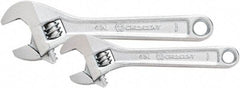 Crescent - 2 Piece, 8" to 10", Adjustable Wrench Set - Inch Measurement Standard, Chrome Finish - USA Tool & Supply