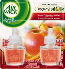 Air Wick - 0.67 oz Air Freshener Dispenser Refill - Apple Cinnamon, Compatible with Air Wick Oil Warmers - USA Tool & Supply