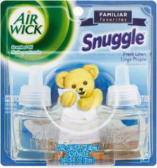 Air Wick - 0.67 oz Air Freshener Dispenser Refill - Linen, Compatible with Air Wick Oil Warmers - USA Tool & Supply