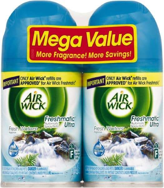 Air Wick - 6.17 oz Air Freshener Dispenser Refill - Fresh Waters, Compatible with Air Wick Automatic Dispensers - USA Tool & Supply