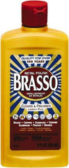 Brasso - 8 Fluid Ounce Liquid Metal Polish - Unscented, Bottle - USA Tool & Supply