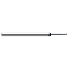 Variable Helix End Mills for Free Machining Steels - 0.0930″ (3/32″) Cutter Diameter × 0.1400″ (9/64″) Length of Cut × 0.7500″ (3/4″) Reach Carbide Square End Mill for Free Machining Steels, 3 Flutes, AlTiN Coated - Exact Industrial Supply