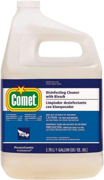 Comet USA LLC - 1 Gal Jug Liquid Bathroom Cleaner - Fresh Scent, Disinfectant, General Purpose Cleaner - USA Tool & Supply