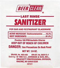 Diversey - 0.25 oz Packet Unscented Glass Cleaner - Packet - USA Tool & Supply