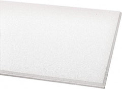 Armstrong World - 24" Long x 24" Wide, Wet-Formed Mineral Fiber Acoustic Ceiling Tile - ASTM E1264 Specification, White - USA Tool & Supply