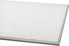 Armstrong World - 24" Long x 24" Wide, Wet-Formed Mineral Fiber Acoustic Ceiling Tile - ASTM E1264 Specification, White - USA Tool & Supply