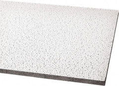 Armstrong World - 48" Long x 24" Wide, Wet-Formed Mineral Fiber Acoustic Ceiling Tile - ASTM E1264 Specification, White - USA Tool & Supply