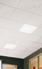 Armstrong World - 24" Long x 24" Wide, Wet-Formed Mineral Fiber Acoustic Ceiling Tile - ASTM E1264 Specification, White - USA Tool & Supply