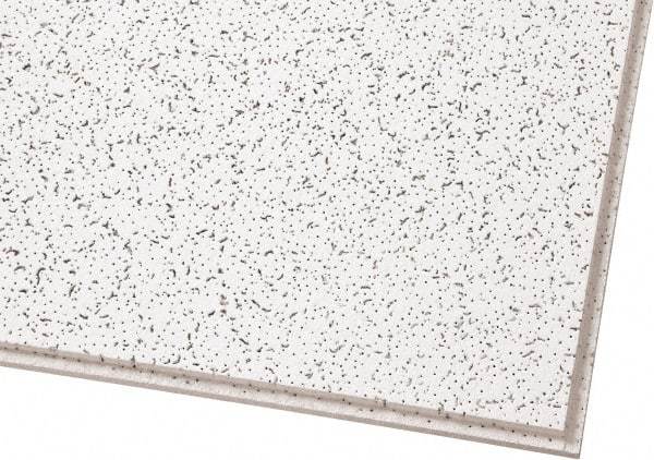 Armstrong World - 24" Long x 24" Wide, Wet-Formed Mineral Fiber Acoustic Ceiling Tile - ASTM E1264 Specification, White - USA Tool & Supply