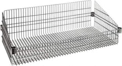 Quantum Storage - Wire Basket Unit - 24" Wide x 18" Deep x 10" High, - USA Tool & Supply