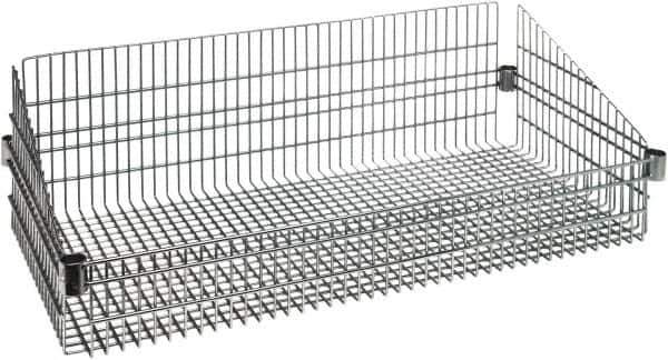 Quantum Storage - Wire Basket Unit - 36" Wide x 24" Deep x 10" High, - USA Tool & Supply