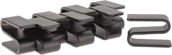 Quantum Storage - Open Shelving Accessory/Component - Black Finish Finish, 1mm Long, Use with Wire Shelving Units - USA Tool & Supply