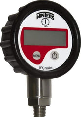 Winters - 2-1/2" Dial, 1/4 Thread, 0-160 Scale Range, Pressure Gauge - Lower Connection Mount, Accurate to 0.01% of Scale - USA Tool & Supply