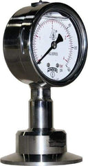 Winters - 2-1/2" Dial, 2 Thread, 0-60 Scale Range, Pressure Gauge - Lower Connection Mount, Accurate to 1.5% of Scale - USA Tool & Supply