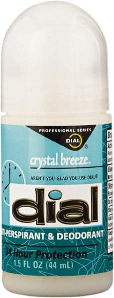 Dial - 1.5 oz Roll On Bottle Anti-Perspirant - Crystal Breeze Scent - USA Tool & Supply