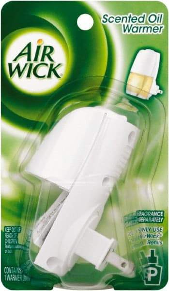 Air Wick - 4,800 Cu Ft Coverage, White Metered Aerosol Dispenser - USA Tool & Supply