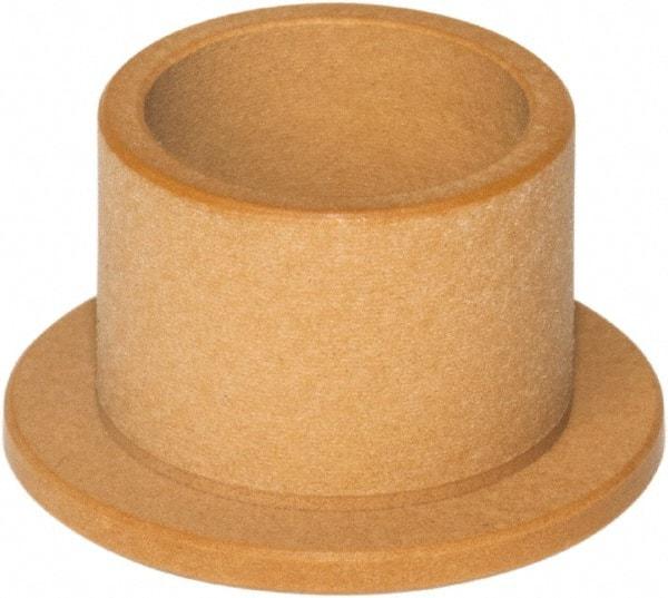 TriStar - 1/2" Inside x 3/4" Outside Diam, Rulon J Flanged Bearing - 1" Flange Outside Diam, 1/8" Flange Thickness, 3/4" OAL - USA Tool & Supply