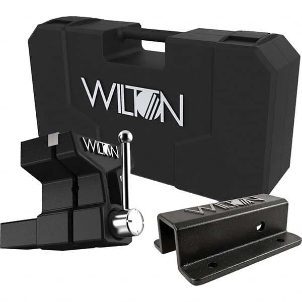 Wilton - 6" Jaw Width x 5-3/4" Jaw Opening, 5" Throat Depth, Bench & Pipe Combination Vise - USA Tool & Supply