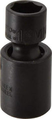Proto - 3/8" Drive 13mm Standard Universal Impact Socket - 6 Points, 2" OAL - USA Tool & Supply