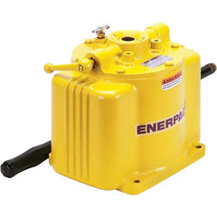Enerpac - Manual Hydraulic Pumps Number of Stages: 1.000 Oil Volume Per Stroke (Cu. In.): 0.29 - USA Tool & Supply