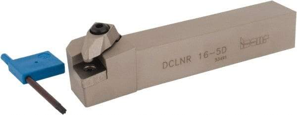 Iscar - DCLN, Right Hand Cut, 5° Lead Angle, 1" Shank Height x 1" Shank Width, Negative Rake Indexable Turning Toolholder - 6" OAL, CN..54. Insert Compatibility, Series Isoturn - USA Tool & Supply