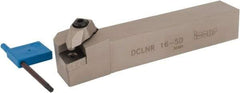Iscar - DCLN, Right Hand Cut, 5° Lead Angle, 1" Shank Height x 1" Shank Width, Negative Rake Indexable Turning Toolholder - 6" OAL, CN..54. Insert Compatibility, Series Isoturn - USA Tool & Supply
