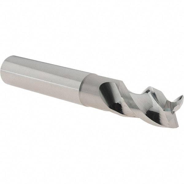 Iscar - 3/4", 3 Flute, Single End, Solid Carbide, 0.02" Corner Radius End Mill - 5" OAL, Right Hand Flute, 1.2" LOC, Right Hand Cut, 2-1/4" Extended Reach - USA Tool & Supply