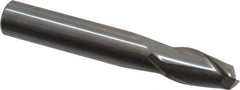 Onsrud - 3/8" Cutting Diam x 5/8" Length of Cut, 2 Flute, Upcut Spiral Router Bit - Uncoated, Right Hand Cut, Solid Carbide, 2-1/2" OAL x 3/8" Shank Diam, Bottom-Surfacing, 30° Helix Angle - USA Tool & Supply