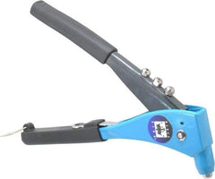 RivetKing - Right Angle Head Hand Riveter - 1/8 to 3/16" Rivet Capacity, 10-1/2" OAL - USA Tool & Supply