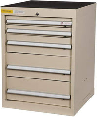 Value Collection - 5 Drawer, Cabinet Only - Tan, 24" Wide x 32" High - USA Tool & Supply