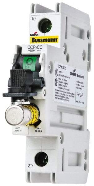 Cooper Bussmann - 3 Phase, 600VAC, 3 Pole, Open Fused Cam & Disconnect Switch - 3 Wires - USA Tool & Supply