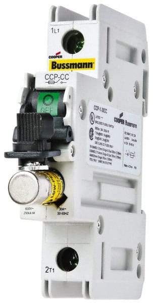 Cooper Bussmann - 1 Phase, 80VDC, 1 Pole, Open Fused Cam & Disconnect Switch - 1 Wire - USA Tool & Supply