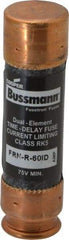 Cooper Bussmann - 125 VDC, 250 VAC, 60 Amp, Time Delay General Purpose Fuse - Fuse Holder Mount, 76.2mm OAL, 20 at DC, 200 (RMS) kA Rating, 20.6mm Diam - USA Tool & Supply