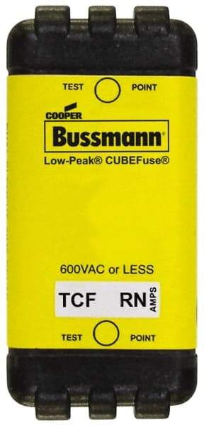 Cooper Bussmann - 300 VDC & 600 VAC, 3 Amp, Time Delay General Purpose Fuse - Plug-in Mount, 47.75mm OAL, 100 at DC, 200 (CSA RMS), 300 (UL RMS) kA Rating - USA Tool & Supply