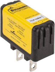 Cooper Bussmann - 300 VDC & 600 VAC, 10 Amp, Time Delay General Purpose Fuse - Plug-in Mount, 47.75mm OAL, 100 at DC, 200 (CSA RMS), 300 (UL RMS) kA Rating - USA Tool & Supply