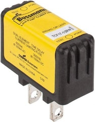 Cooper Bussmann - 300 VDC & 600 VAC, 17.5 Amp, Time Delay General Purpose Fuse - Plug-in Mount, 47.75mm OAL, 100 at DC, 200 (CSA RMS), 300 (UL RMS) kA Rating - USA Tool & Supply