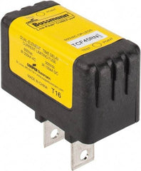 Cooper Bussmann - 300 VDC, 600 VAC, 45 Amp, Time Delay General Purpose Fuse - Plug-in Mount, 54.1mm OAL, 100 at DC, 200 (CSA RMS), 300 (UL RMS) kA Rating - USA Tool & Supply
