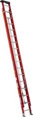 Louisville - 32' High, Type IA Rating, Fiberglass Industrial Extension Ladder - 300 Lb Capacity, 29' Working Length - USA Tool & Supply