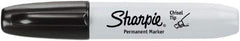 Sharpie - Black Permanent Marker - Chisel Medium Tip, AP Nontoxic Ink - USA Tool & Supply